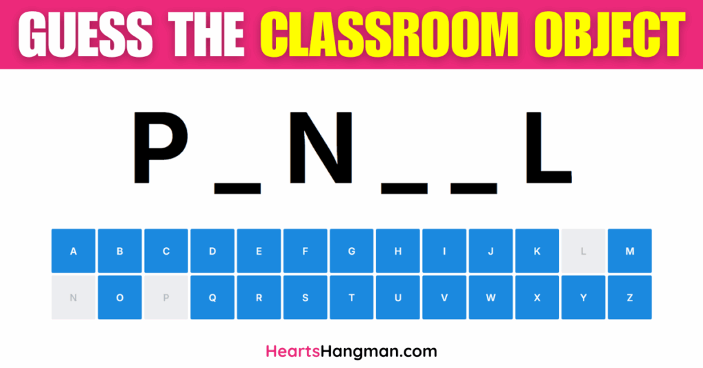 A screenshot of a classroom object guessing game.